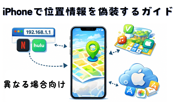 iPhoneで位置情報を偽装